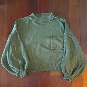 POL Green Crew Neck Sweater